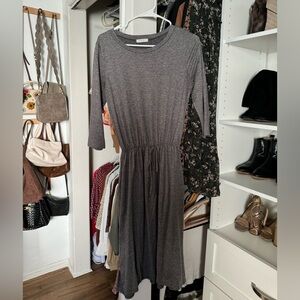 Heather gray stretchy comfy dress